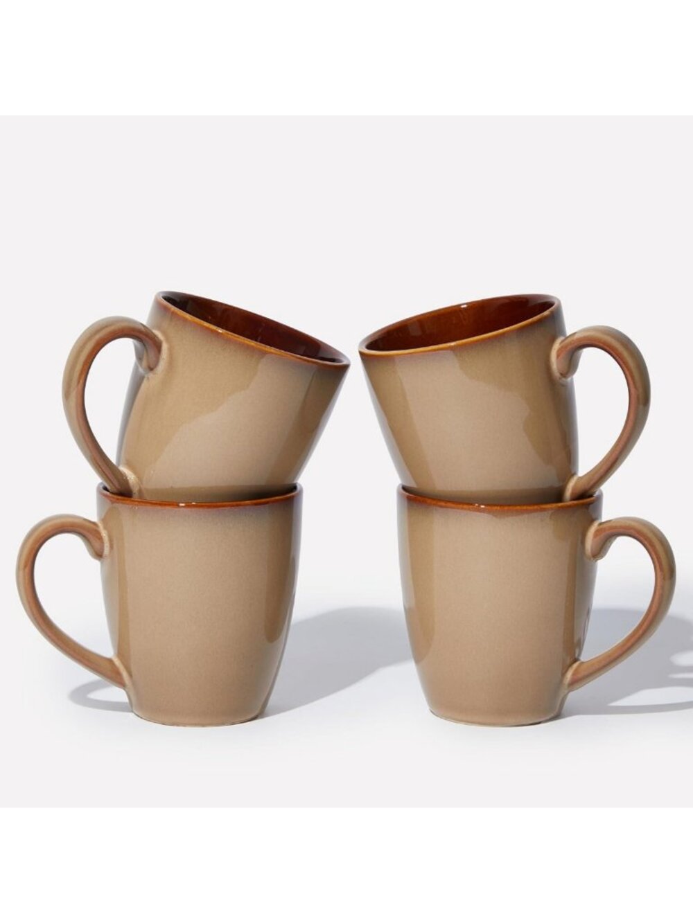 Set of 4 Coffee Mugs 14oz - Perfect for Latte, Tea & Cappuccino Lovers